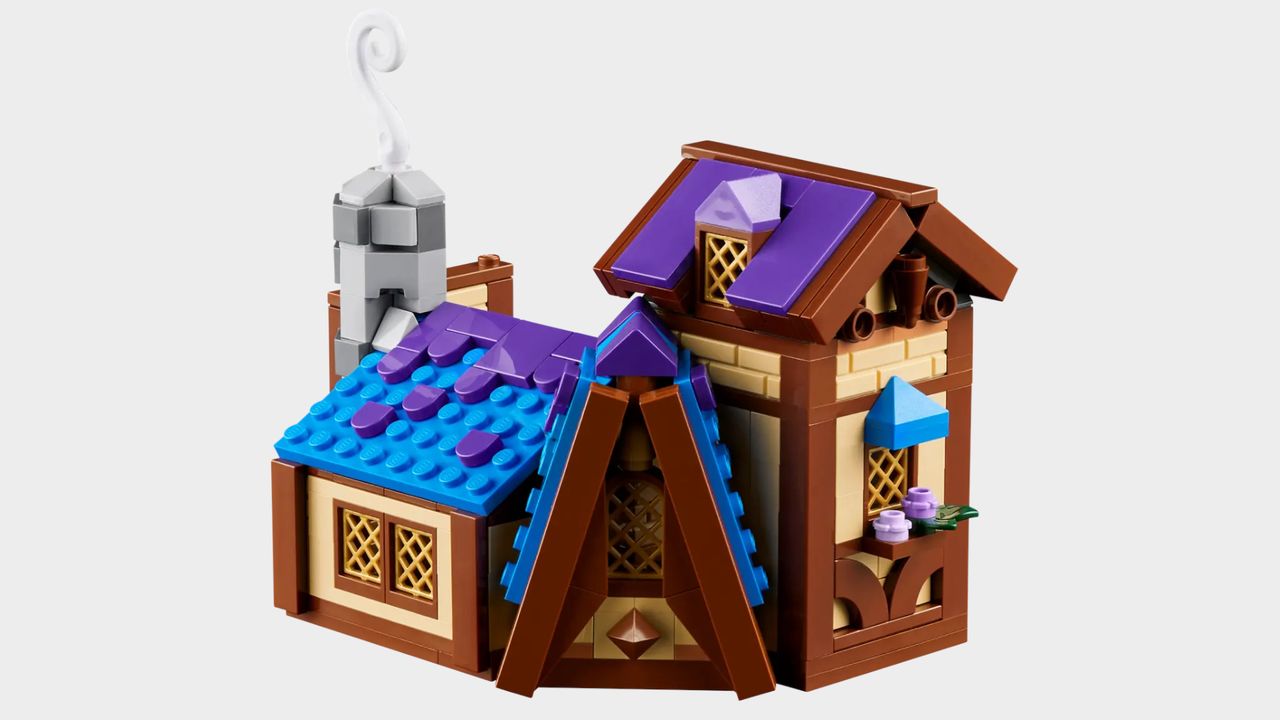 Lego D&amp;D set on a plain background