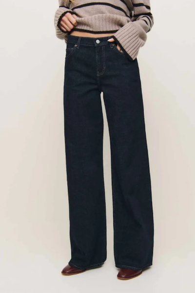 Reformation, Cary Low Rise Slouchy Wide Leg Jeans