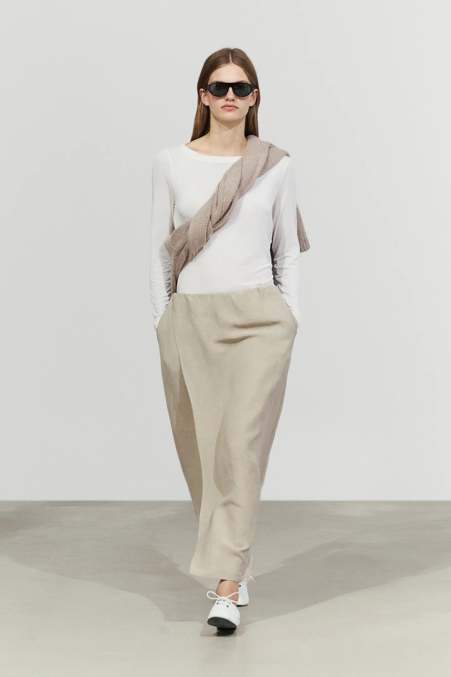Massimo Dutti, Double-Layer Midi Skirt