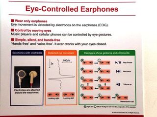 Eye controlled headphones