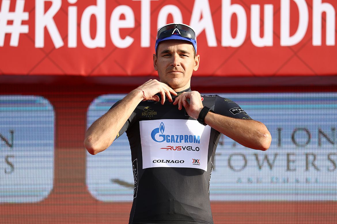 Nikolay Trusov in the sprints jersey