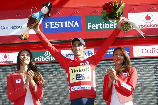 Alberto Contador (Tinkoff-Saxo) took over the lead in the Vuelta a Espa&ntilde;a on stage 10