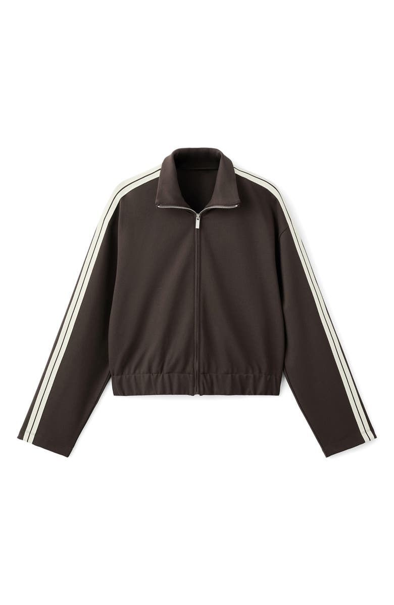Stripe Front Zip Jacket