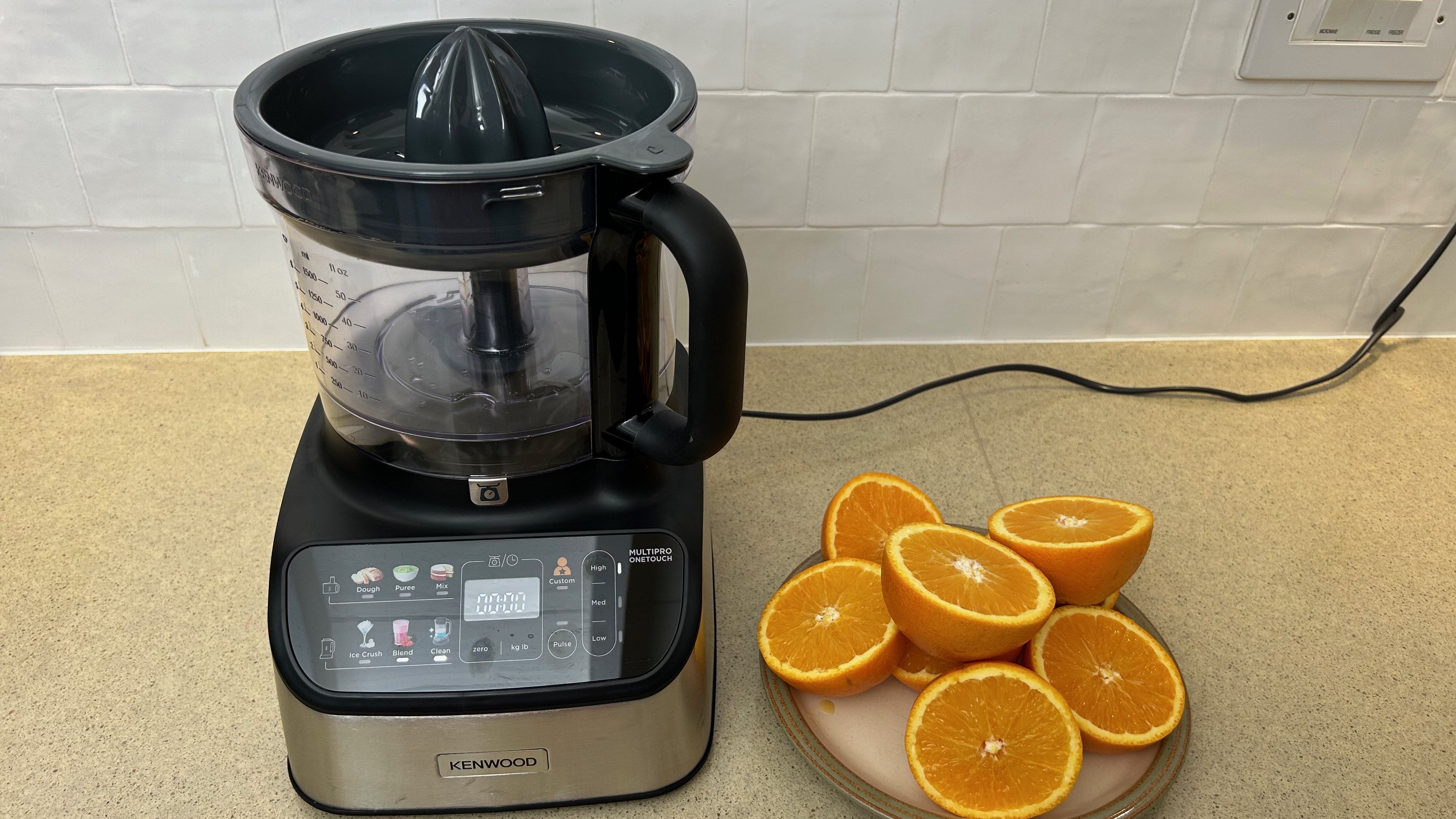 Oranges ready to be juiced using Kenwood MultiPro OneTouch Food Processor and Blender