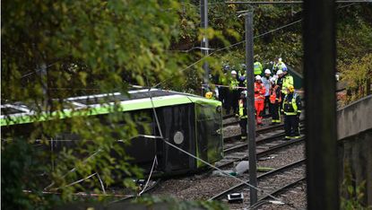 Tram crash Croydon