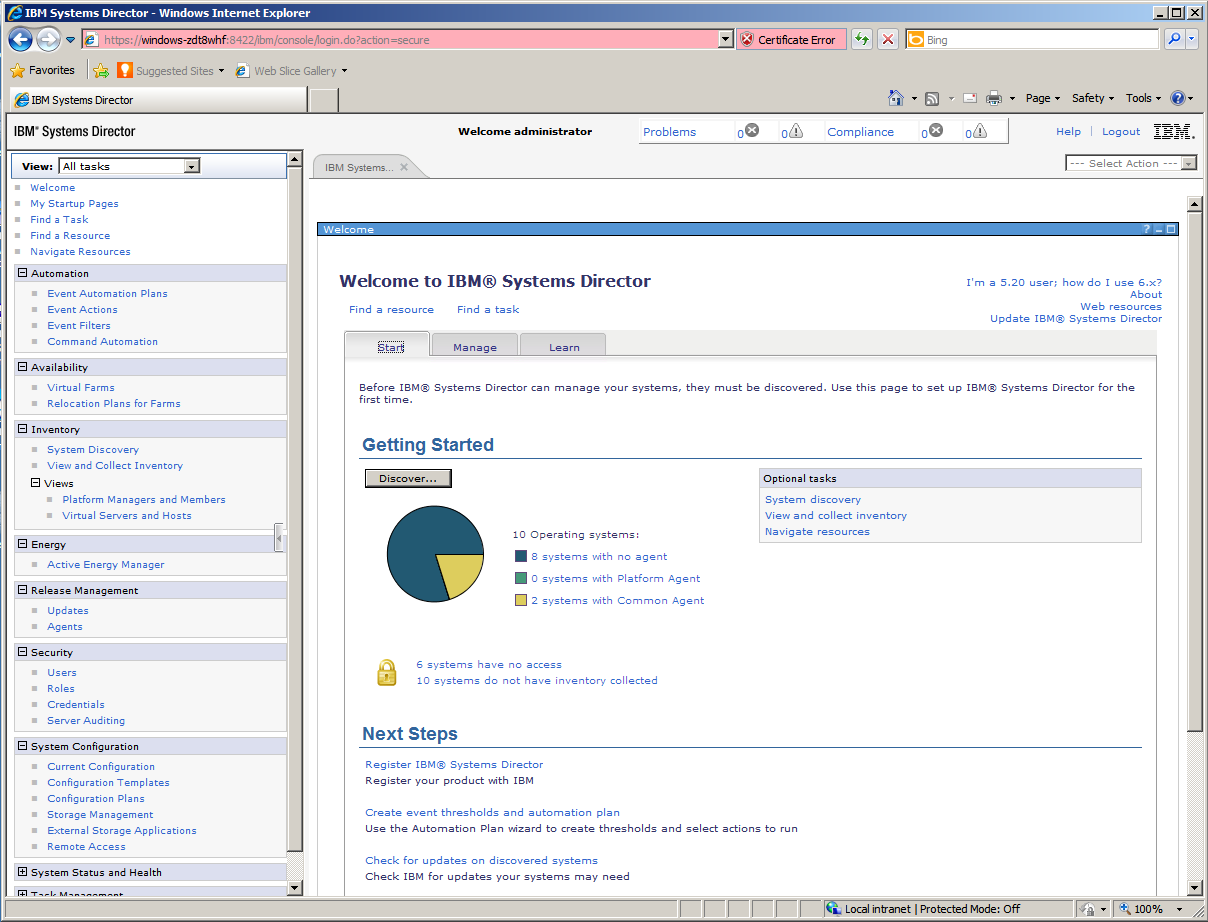 IBM&rsquo;s Systems Director software is included as standard and provides plenty of systems management and monitoring tools.