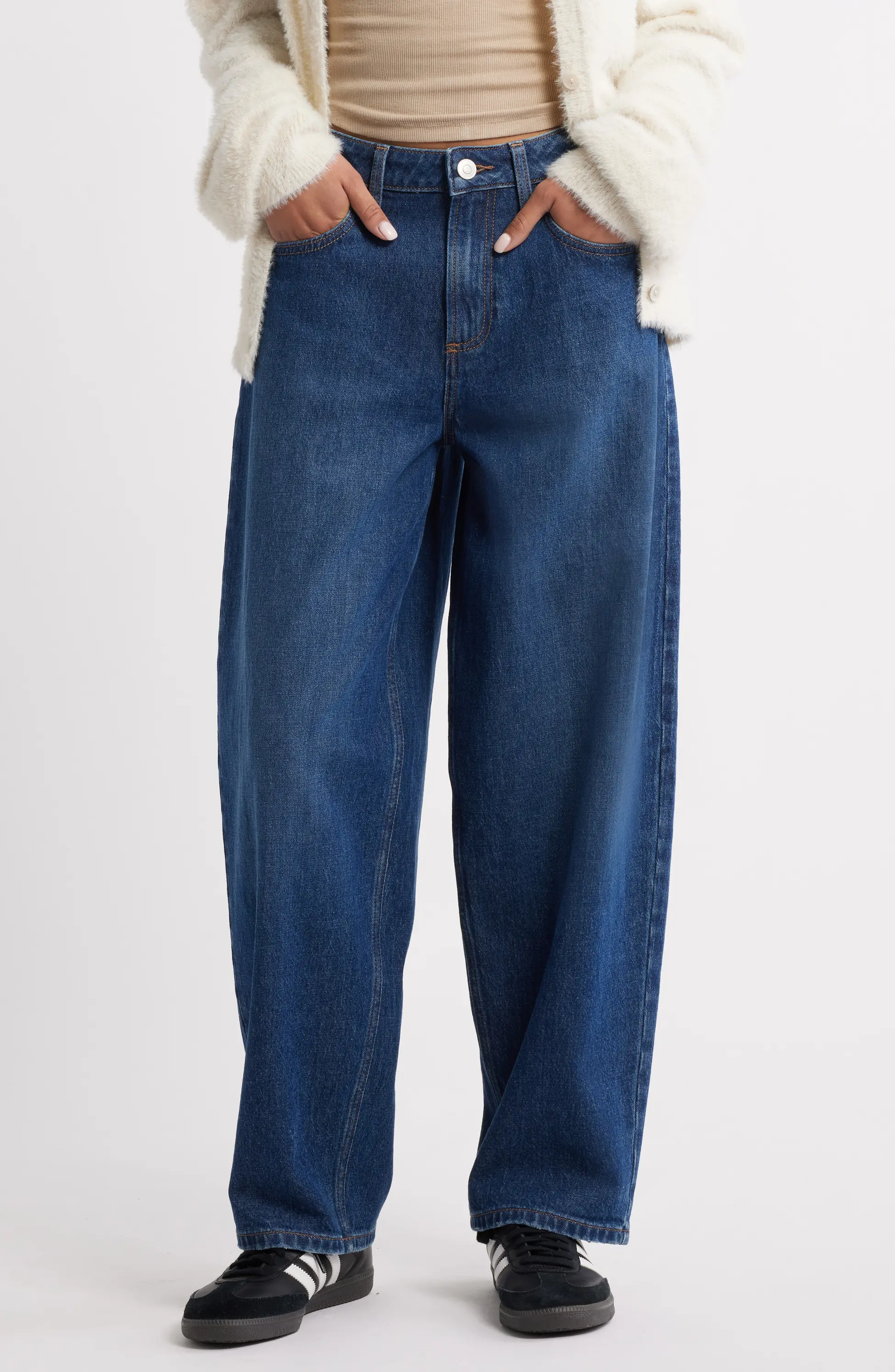 BP., Mid Rise Baggy Barrel Jeans (Were $70)