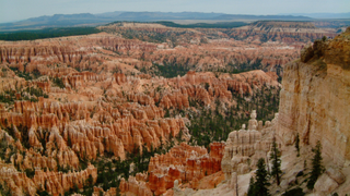 A view over Bryce Canyon National Park in Utah