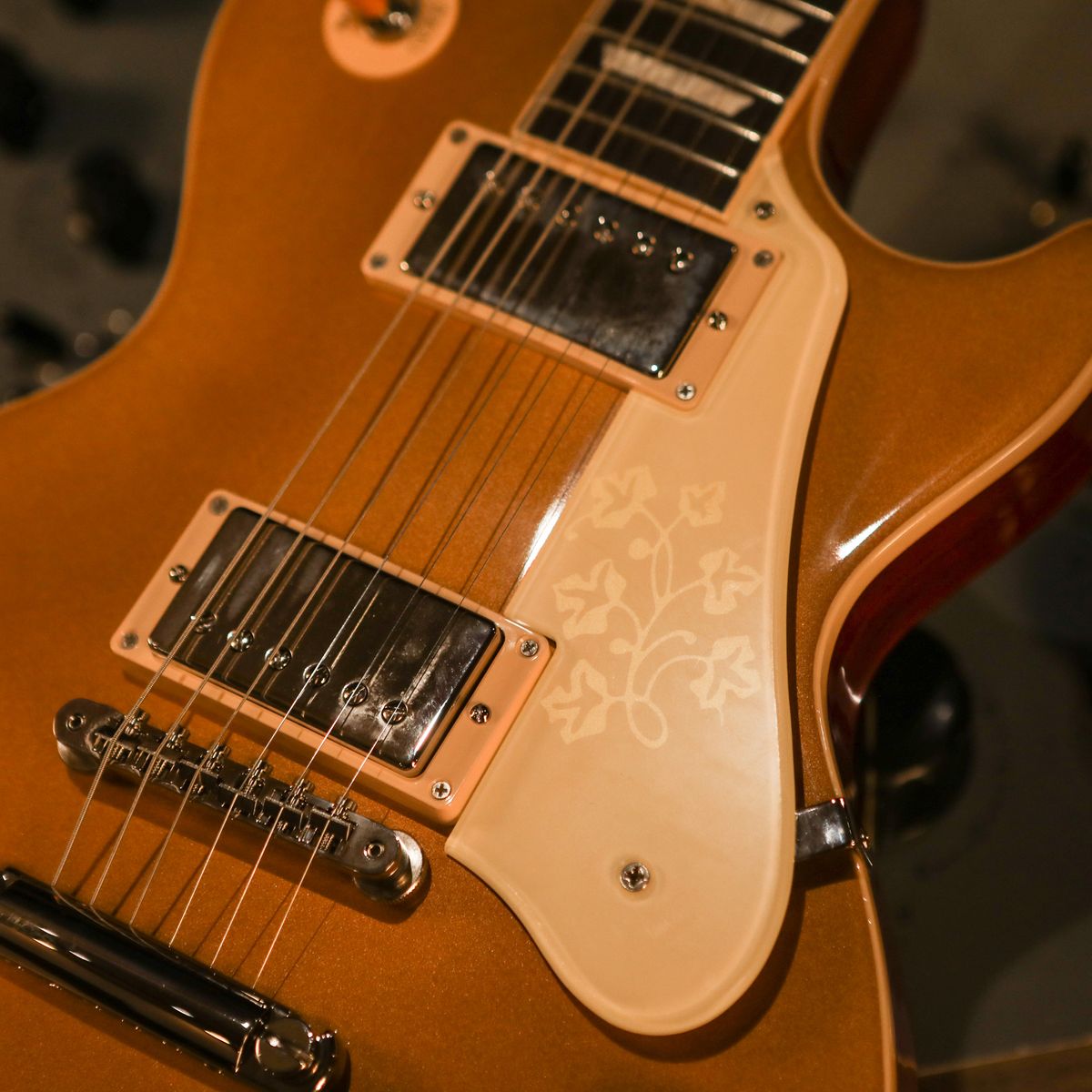 Photos showing details of the Gibson Mary Ford Les Paul Standard