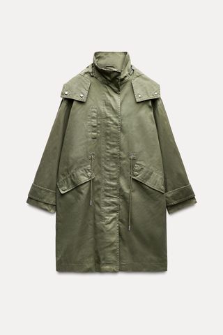 Hooded Cotton Parka Zw Collection