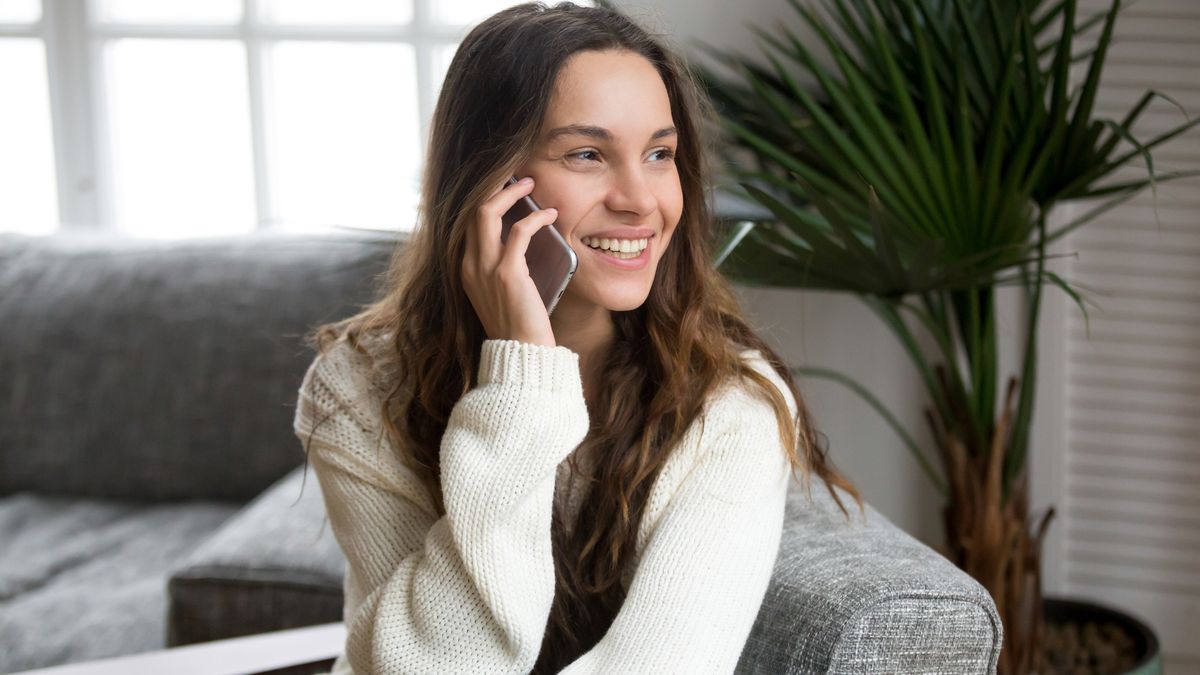 woman using smartphone