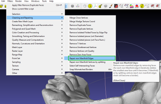 Repair STL Files in MeshLab