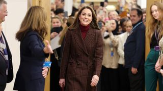 Catherine, Princess of Wales during a visit to The Royal Marsden Hospital on January 14, 2025