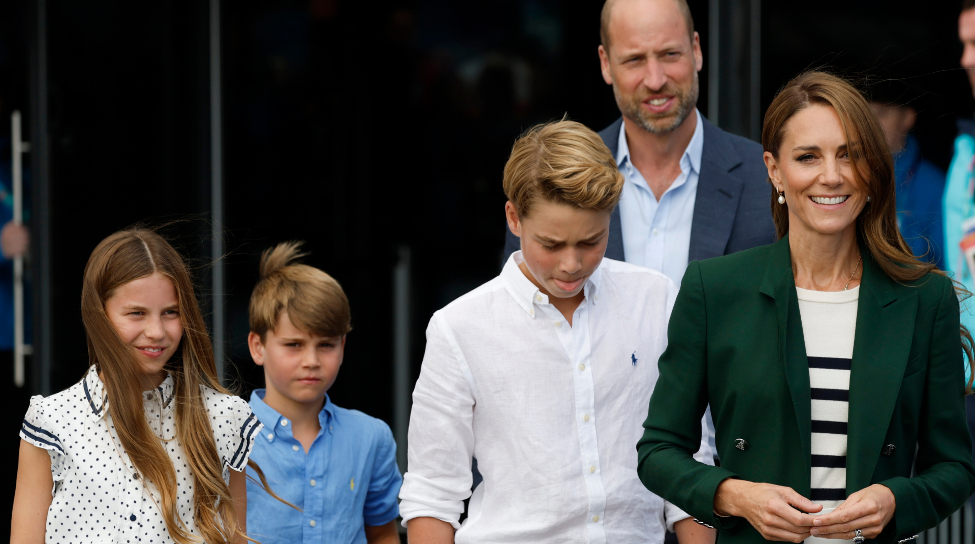 Princess Charlotte, Prince Louis, Prince George, Prince William, and Princess Kate in Scotland on August 1, 2026