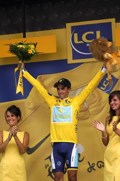Alberto Contador made a statement with his time trial performance that he's the strongest man in the race.