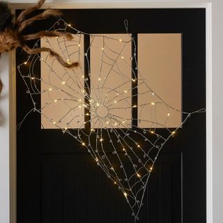 Lit Crystal Spider Web