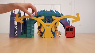 Paper art animation