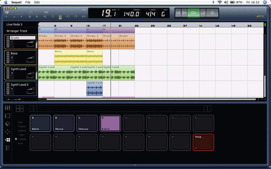 Even if you don't use it for live work, the Arranger is handy for arranging song ideas