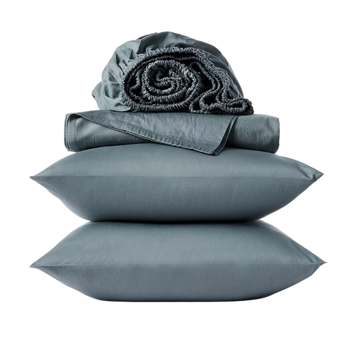 Cloud Soft Organic Sateen Sheet Set in Gulf