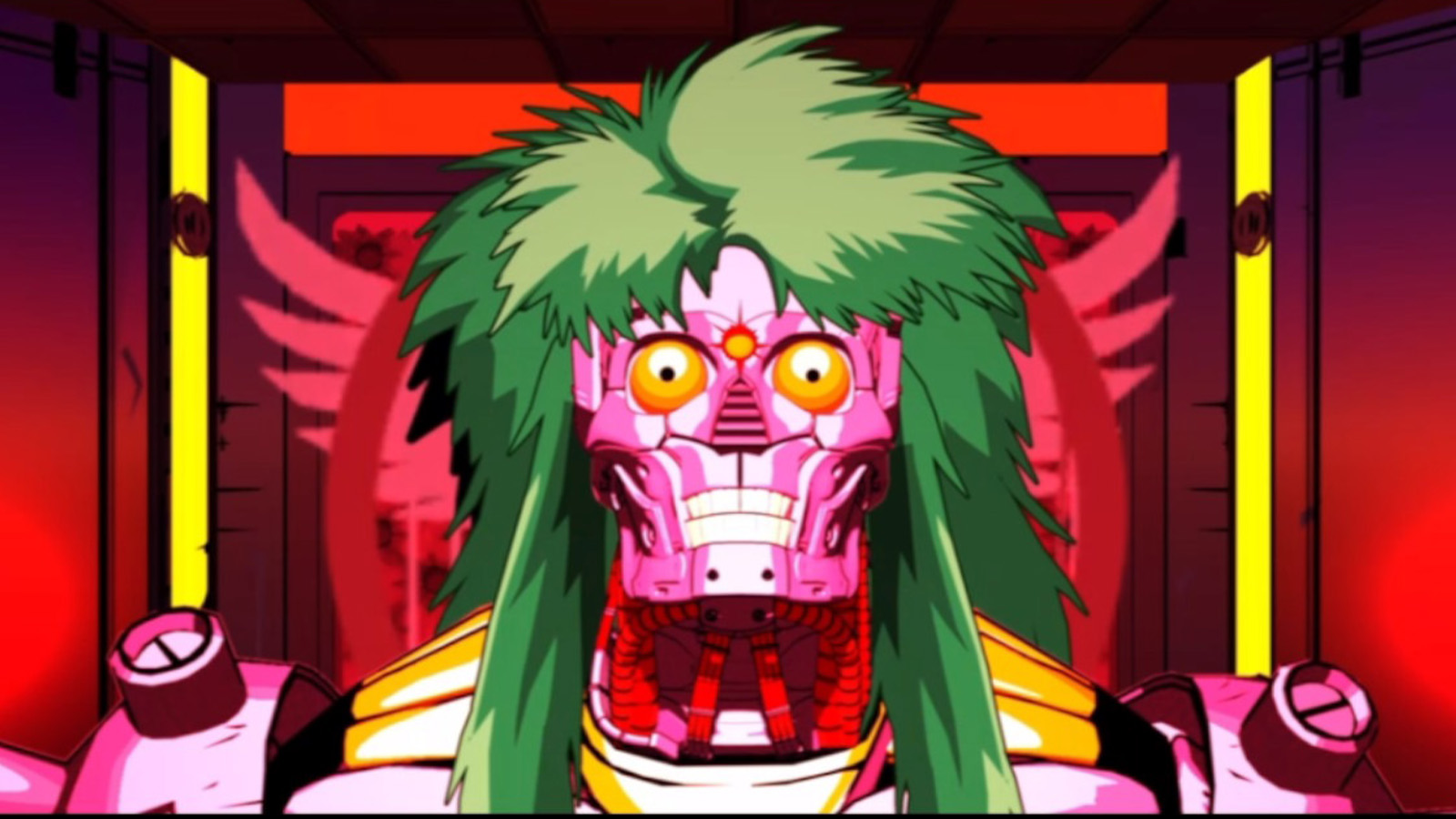 Mullet MadJack review; colourful screens from an anime shooter