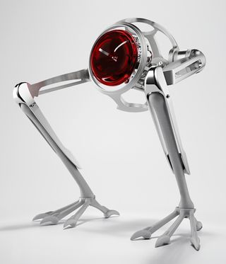 Robot watch with frog-like legs