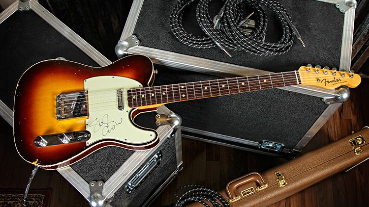 Crow donated one guitar to the National Breast Cancer Foundation