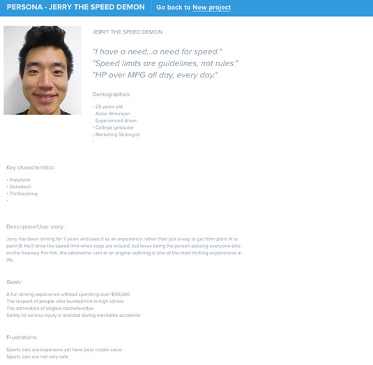 Persona example