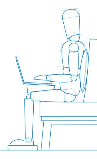 As more of us use laptops, it's important to think about position with them, too