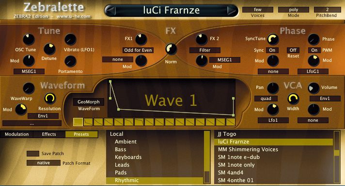 You also get a freebie soft synth called Zebralette