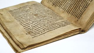 A photo of the medieval tome, known as MS Selden Supra 30.