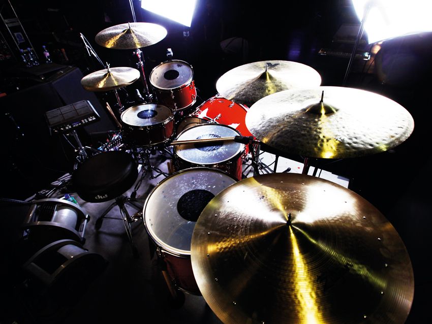 Drum kits of the pros stars' live and studio drum setups in pictures