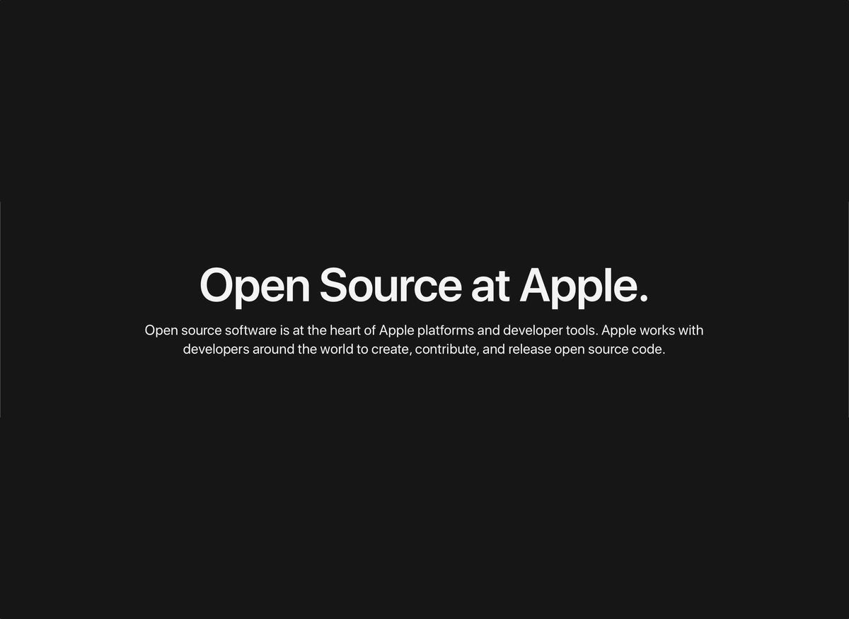 Apple Open Source