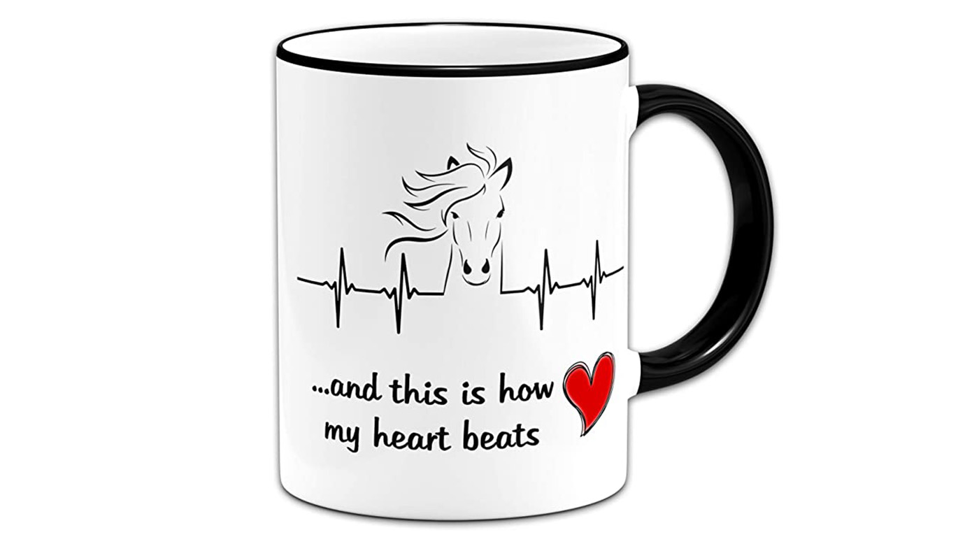 &amp;lsquo;This is how my heart beats&amp;rsquo; mug horsey valentine&amp;rsquo;s day gifts
