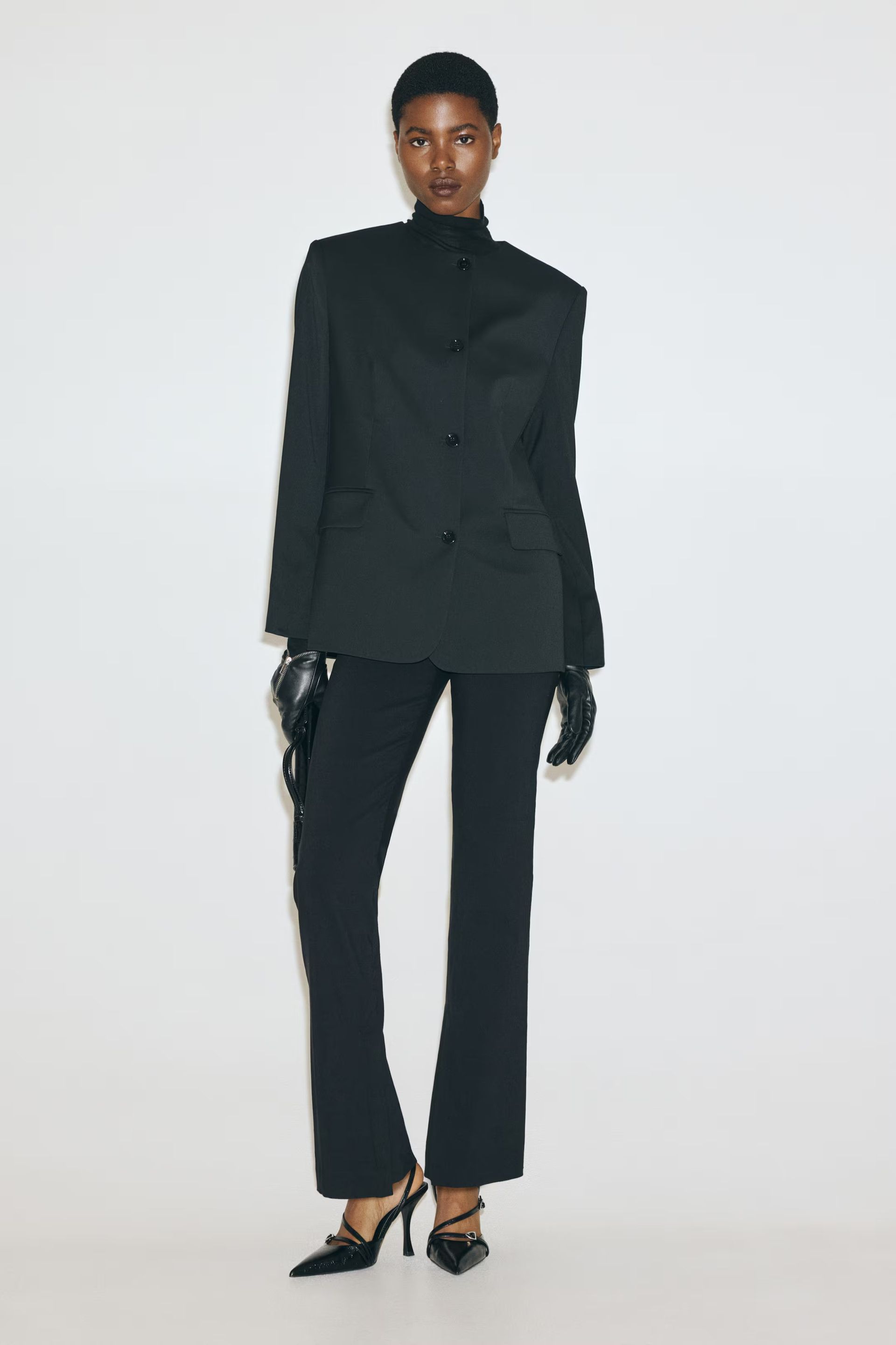 h&amp;m, Collarless blazer