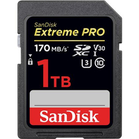 SanDisk Extreme Pro 1TB UHS-I U3 SDXC |was $399.99 | now $254.99
Save $1! US DEAL