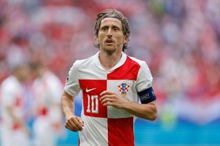 Croatia Euro 2024 squad Luka Modric of Croatia during the UEFA EURO 2024 group stage match between Croatia and Albania at Volksparkstadion on June 19, 2024 in Hamburg, Germany.(Photo by James Baylis - AMA/Getty Images)