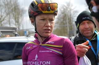 Women's WorldTour leader Jolien D'hoore (Mitchelton-Scott) after the race