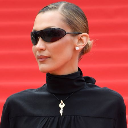 Bella Hadid used a waist cut-out to spice up her all-black outfit at the Cannes Film Festival