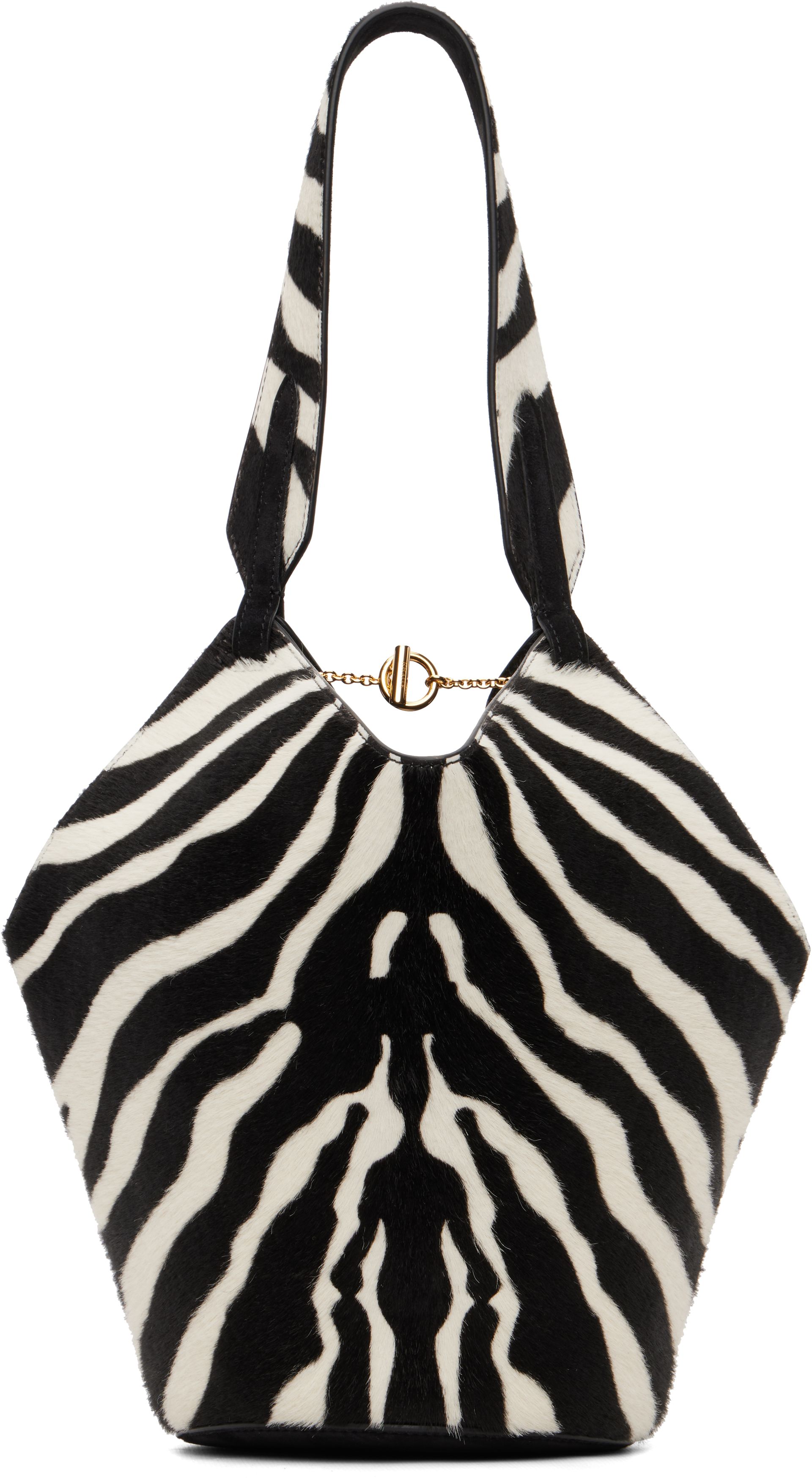 Black & White Mini Lotus Tote