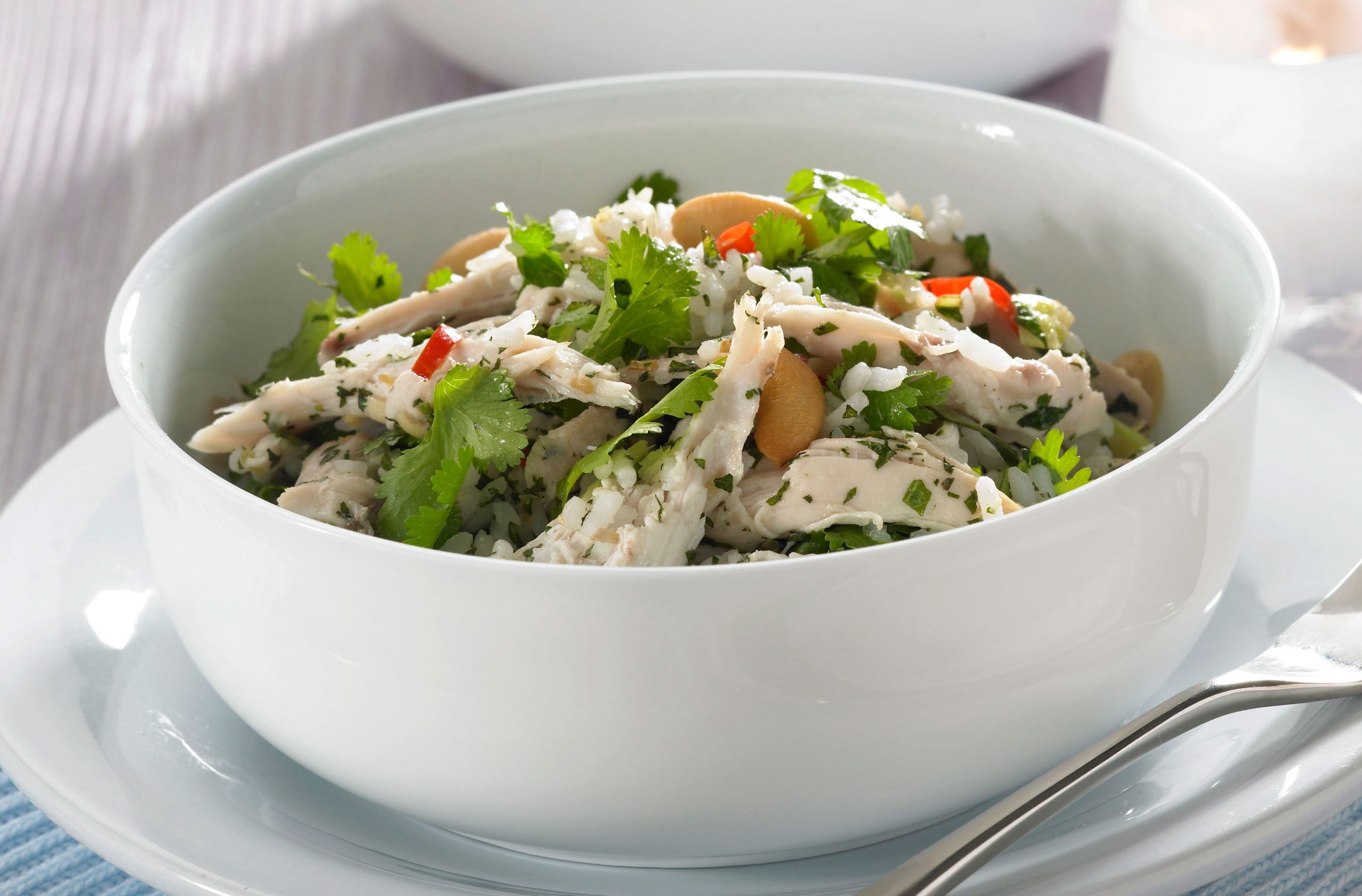 Thai chicken and rice salad recipe
