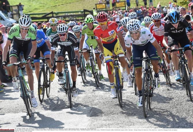 Chris Froome (Team Sky) with the major GC riders