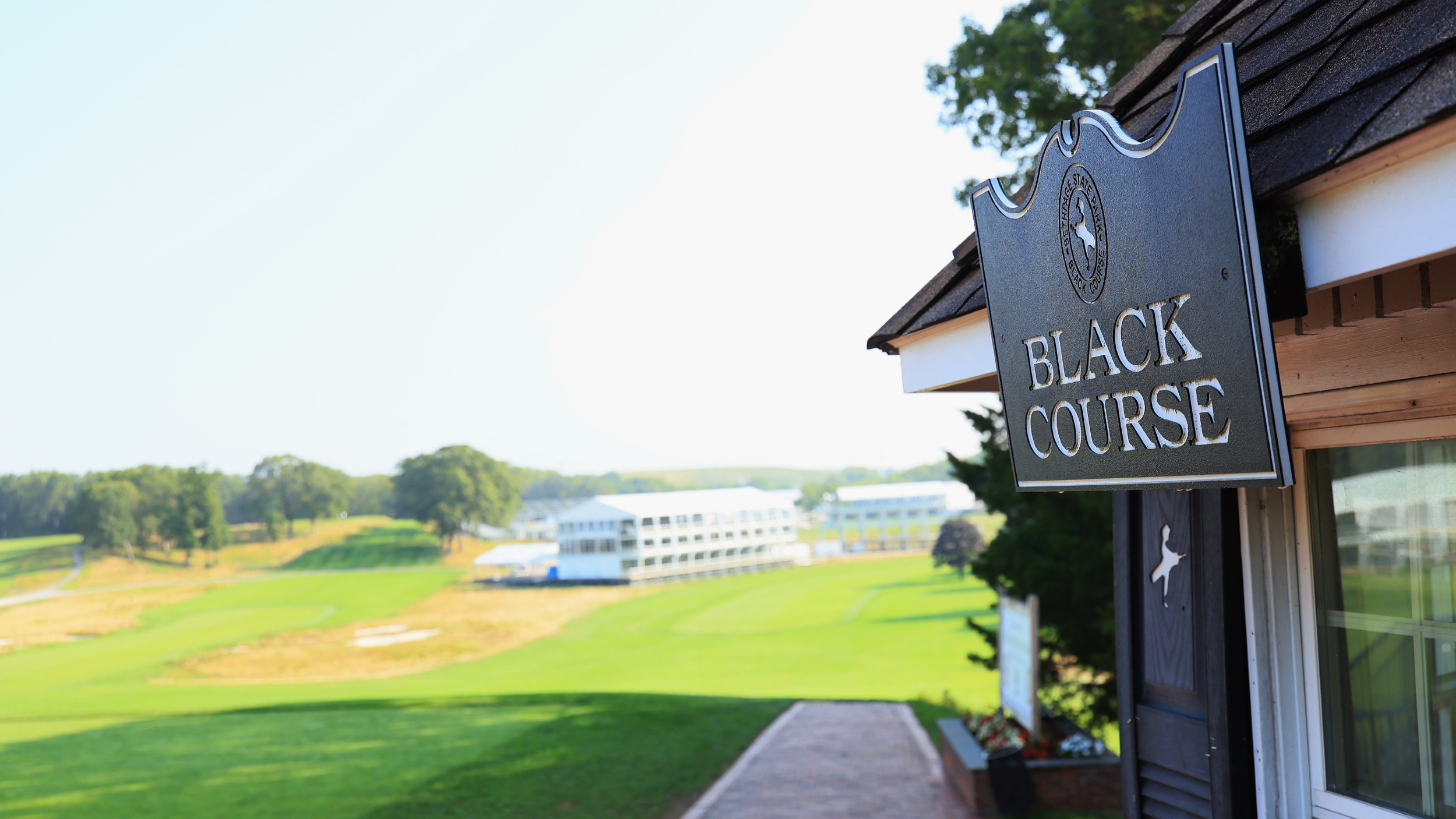 Sign for the Black Course at Bethpage State Park 