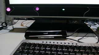 This Tobii prototype will end up small enough to fit in a laptop screen