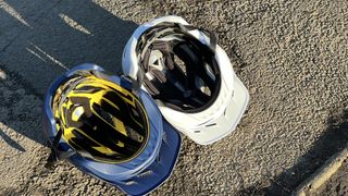 Inside of both Flowline helmets