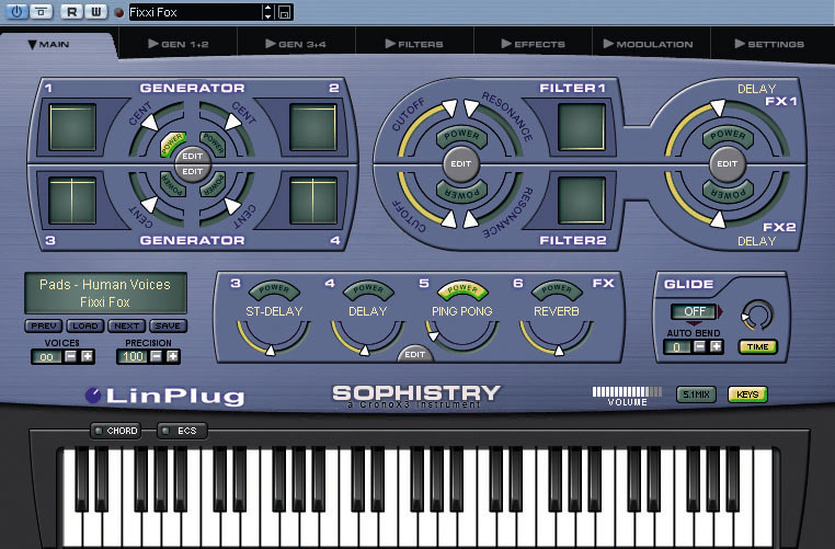 Sophistry comes with a vast library of all-new presets (700 of them, in fact)