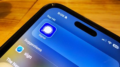 Signal on iPhone