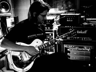 Porcupine Tree's Steven Wilson at work in the studio