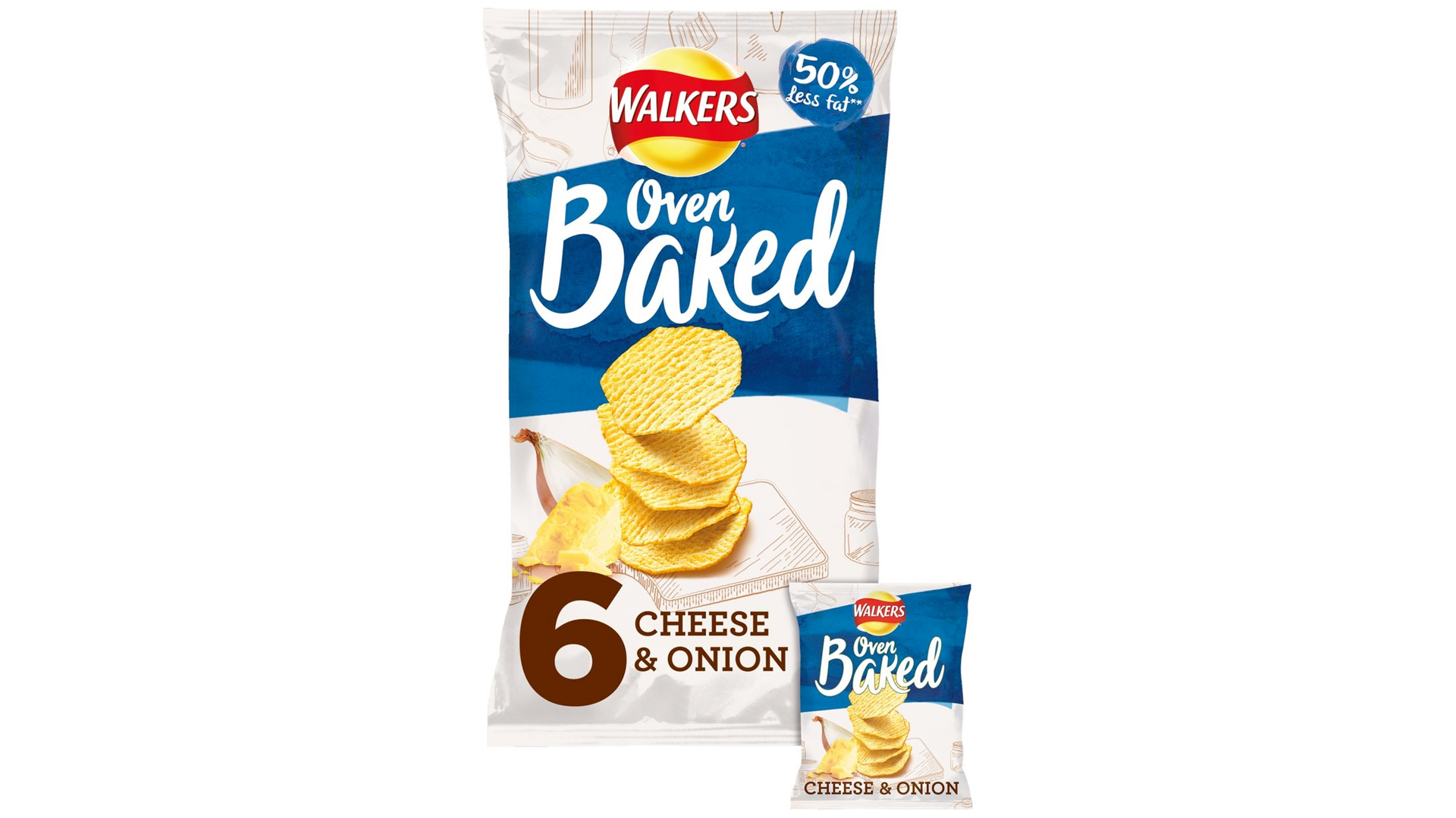 A bag of baked Walkers are healthy crisps