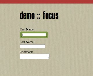 Greg Rewis's form highlights the area currently selected