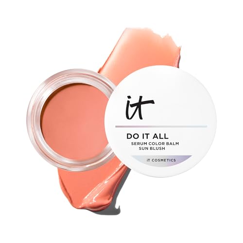 It Cosmetics Do It All Serum Color Balm Sun Cream Blush &amp;amp; Bronzer, Sunlit - Blendable &amp;amp; Buildable, Lift, Reshape, All-Over Color, 24hr Hydration With Hyaluronic Acid, Peptides &amp;amp; Vitamin E - 0.63 Oz